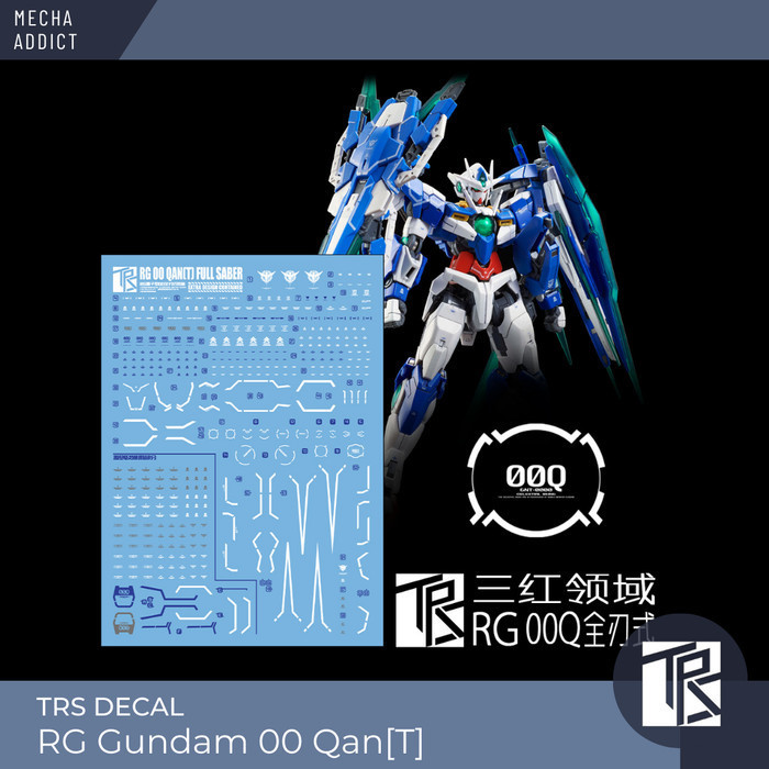 Water Slide Decal RG 00Q Gundam 00 QanT Qan[T]  By TRS