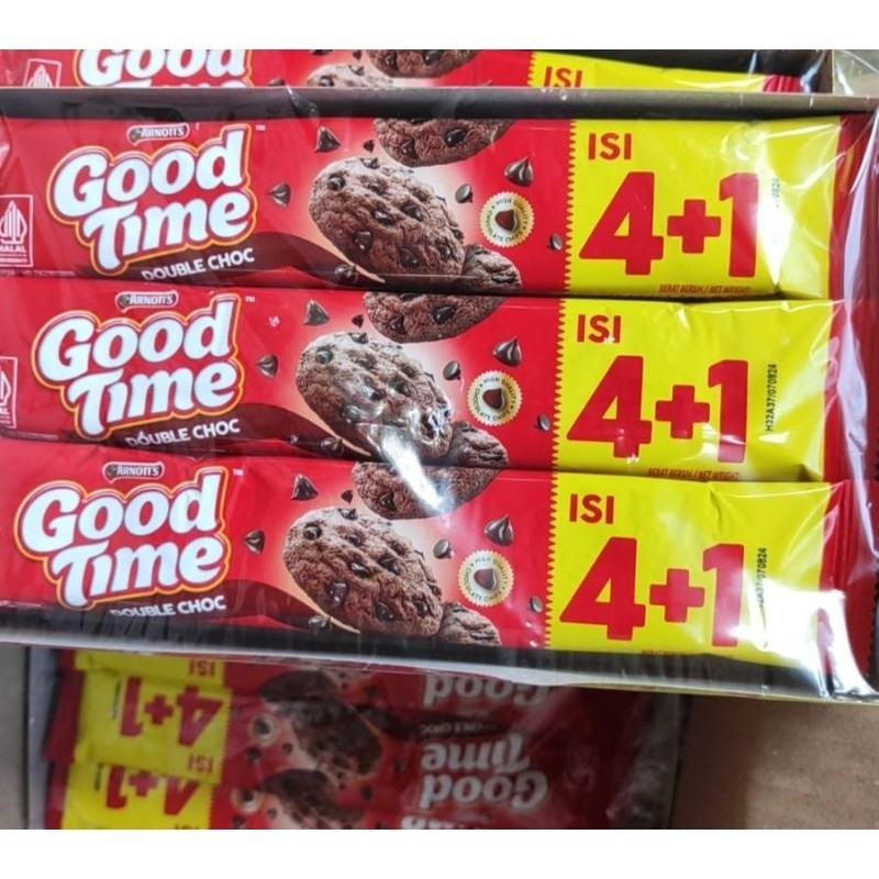 

GOODTIME COOKIES RASA DOUBLE CHOC | RAINBOW CHOCOCHIPS 1 PACK ISI 12 PCS ECER 2000 GOOD TIME