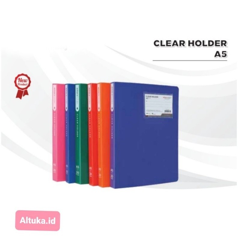 

Map Plastik Clear Holder / Dokumen Keeper A5 20 Pocket Inter X