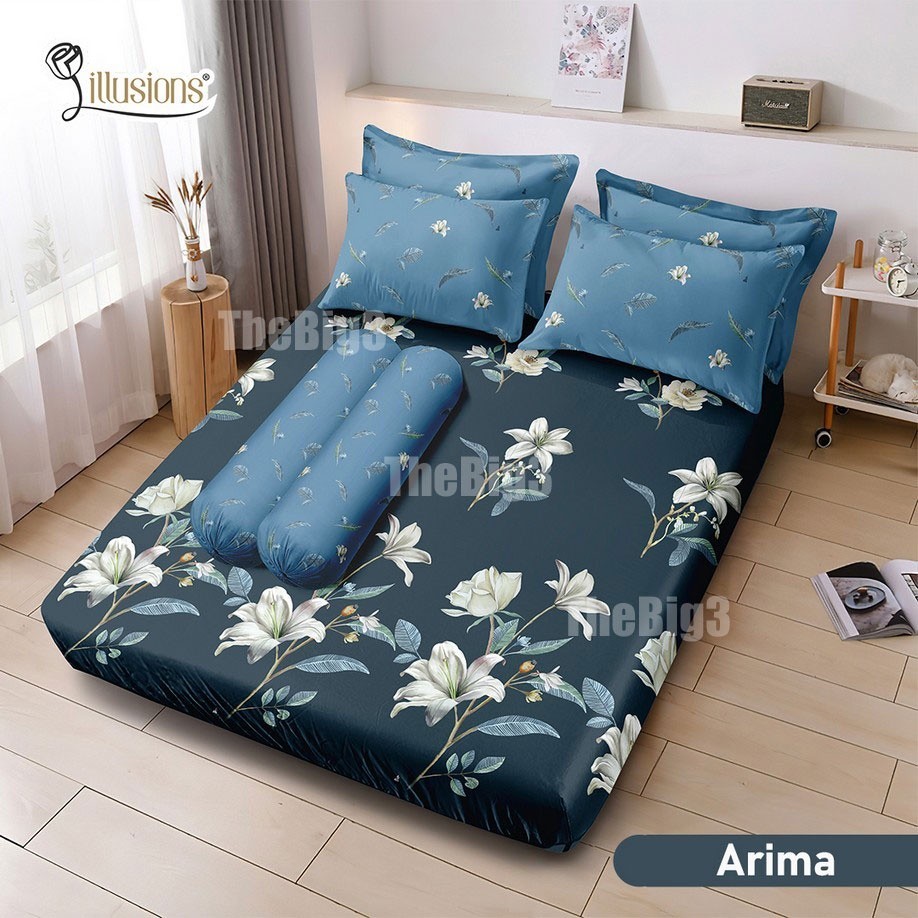 Sprei ILLUSIONS 180x200 / 160x200 Ayla Billy Bohemi Alina Arima Fuji Glenn Ghina Yori Ralia Sena Jav