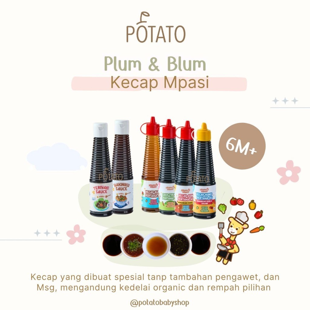 

Plum & Blum Saus Tiram Kecap Mpasi No MSG - 130 gram