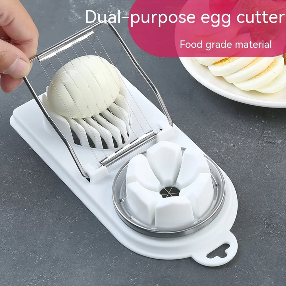 1 Creative Two in One Egg Slicer Japanese Egg Slicer Fancy Century Egg Multi-function Egg Slicer Sta
