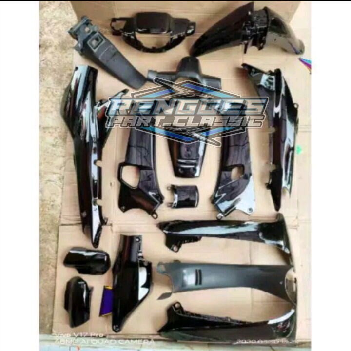 Cover body supra x lama / supra fit lama full set body halus kasar supra warna hitam