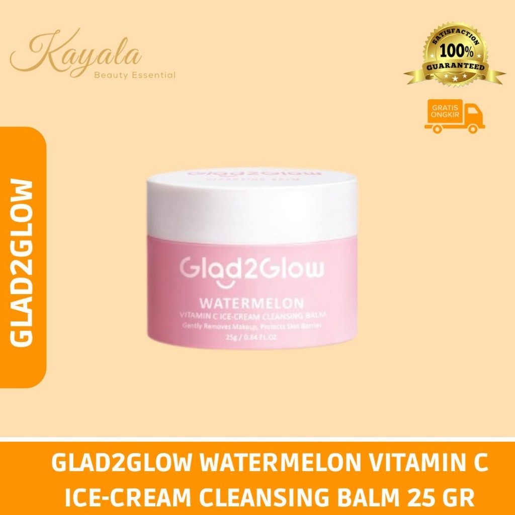 GLAD2GLOW WATERMELON VITAMIN C ICE-CREAM CLEANSING BALM 25 GR