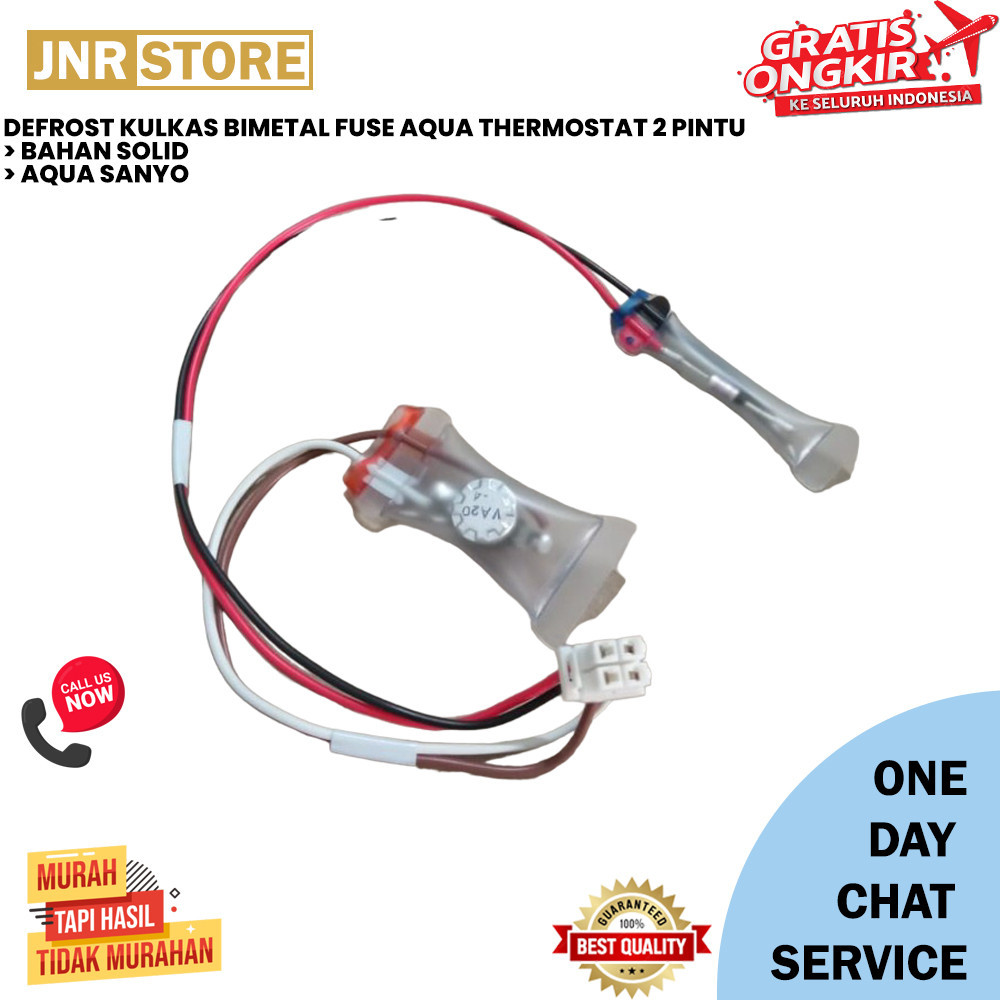 DEFROST KULKAS BIMETAL FUSE AQUA THERMOSTAT 2 PINTU JUNIORELECTRIC