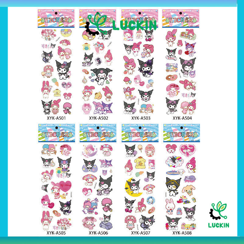 

Stiker Timbul Sanrio 3D Stiker Karakter Saneio Lucu Stiker Mainan Anak Tempel Perempuan Lucu