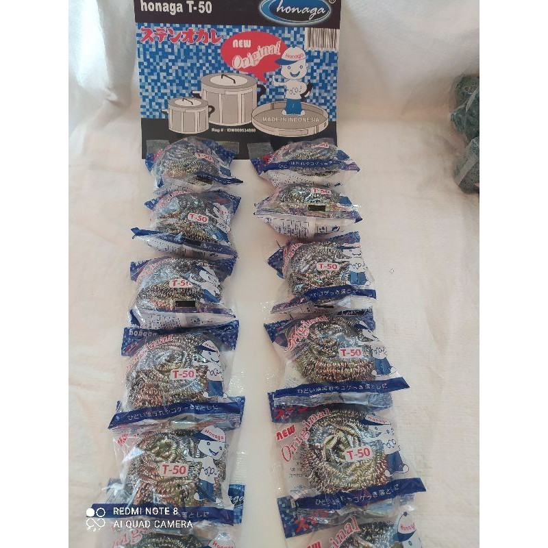 GROSIR GOSOK PANCI HONAGA T-30 GOSOK PANCI KAWAT/STAINLESS ANTI KARAT (ISI 12) | GrosirPalenStore