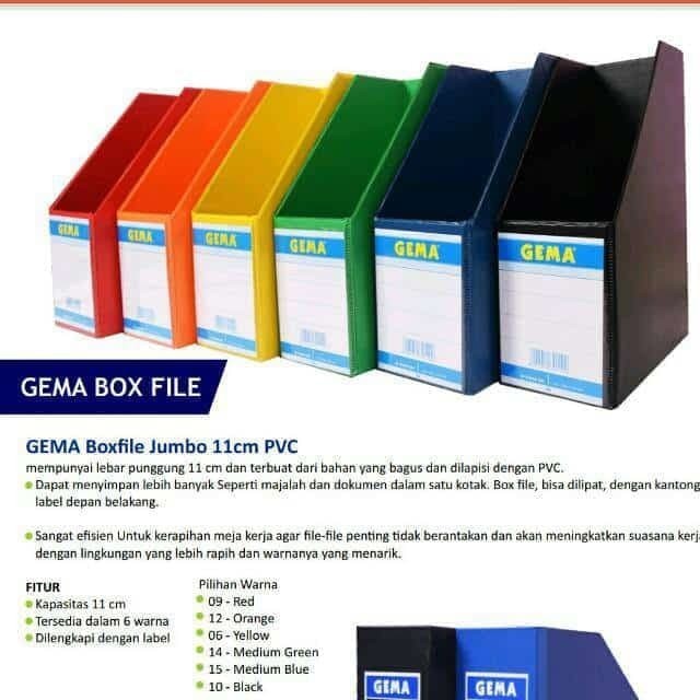 

[KUALITAS TETBAIK] gema box file jumbo 11 cm pvc