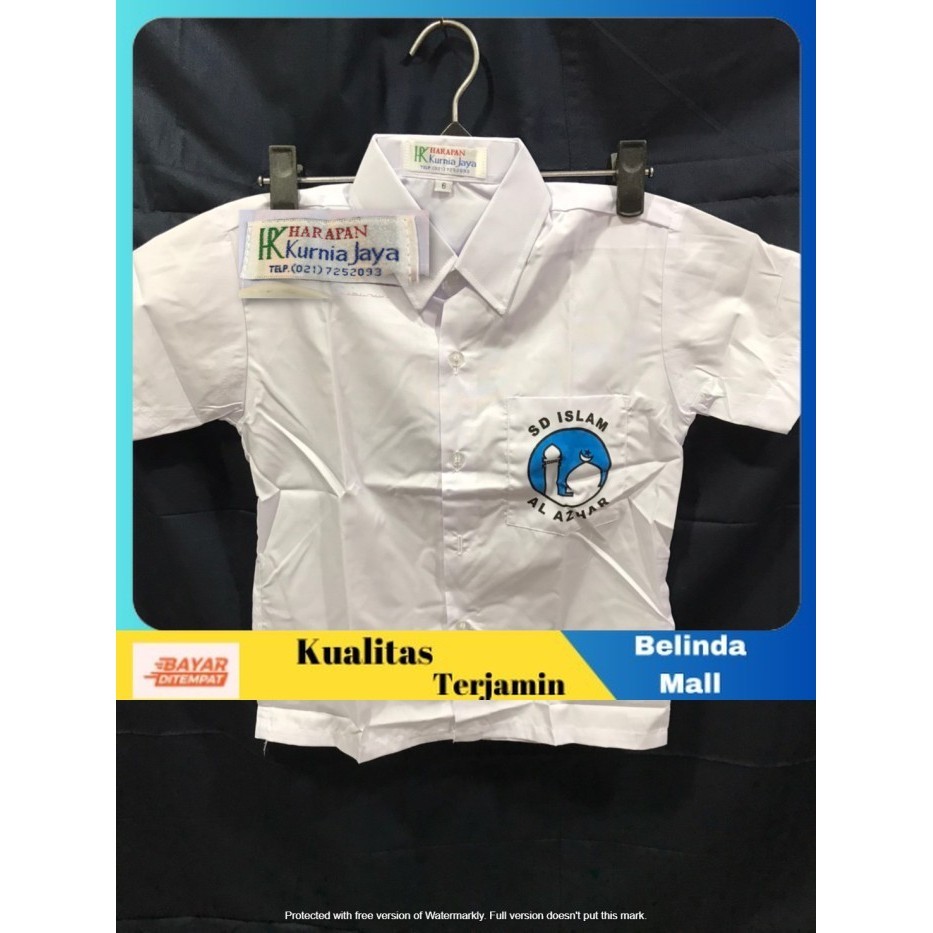 

⭐COD⭐ MURAH Seragam Putih Pendek SD Al Azhar 5 6