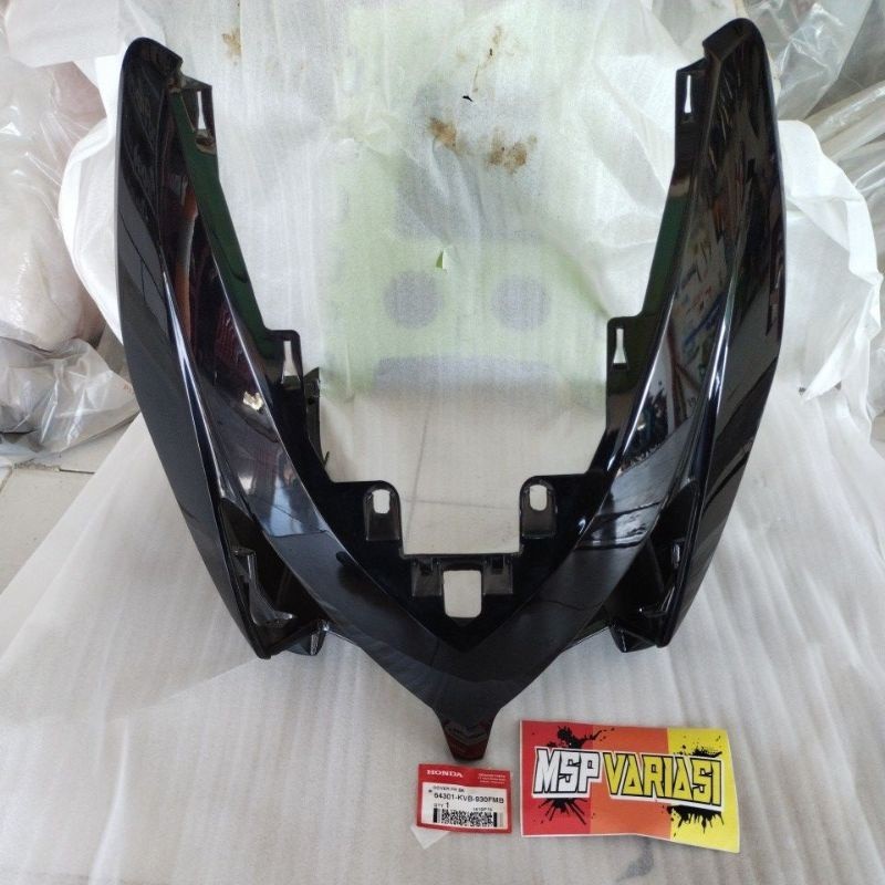 original 64301 KVB 930FMB Cover FR . COVER lampu. Panel Besar Honda Vario Karbu old lama Hitam