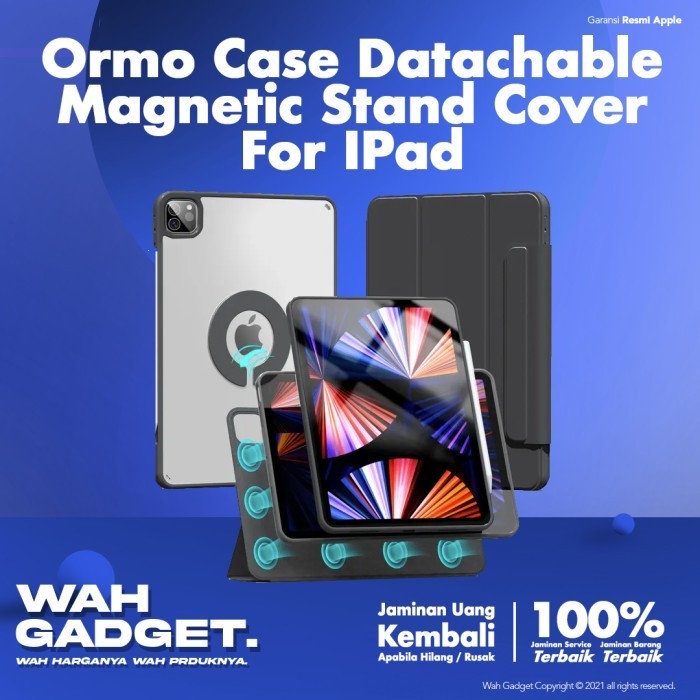 Ormo Flip Case Magnetic Stand Cover For Ipad - ipad 9, Black