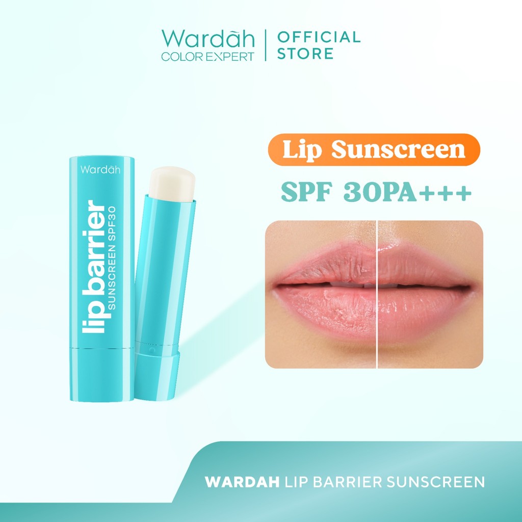 NEW! WARDAH Lip Barrier Sunscreen SPF 30 PA+++ - Pelembab Bibir 24 Jam - Lip Balm, Lip Therapy, Lip 