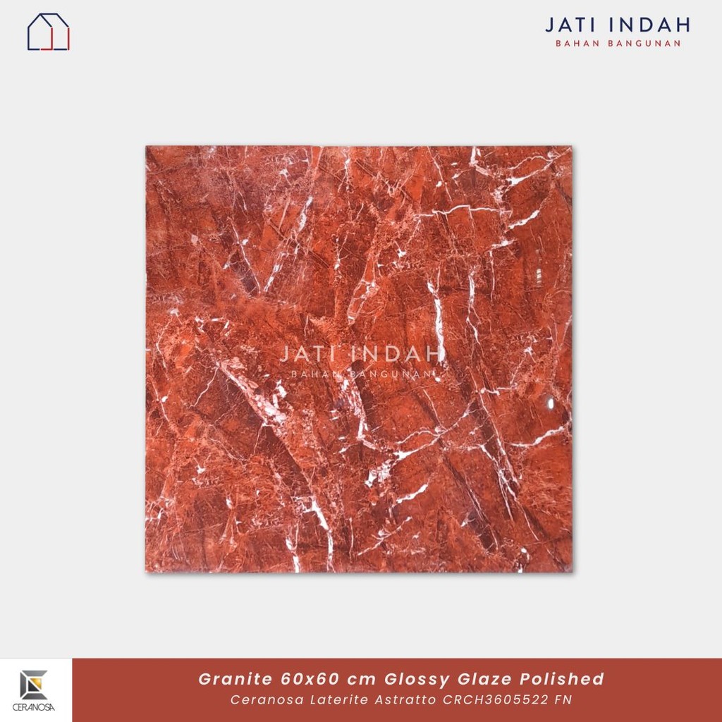 Granite Lantai 60x60 cm CERANOSA LATERITE ASTRATTO CRCH 3605522 FN / Granit 1 box (1.44 m2)
