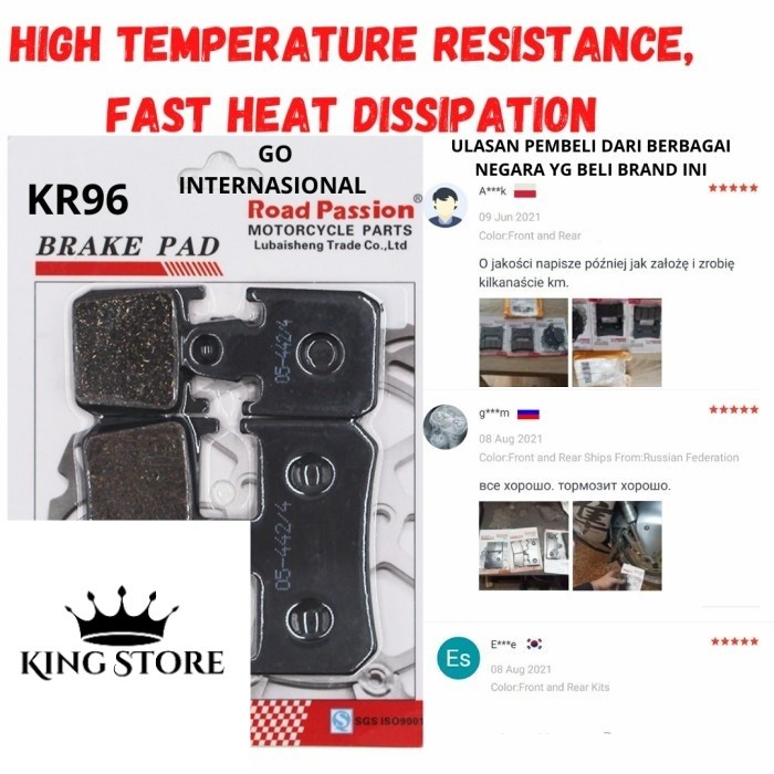 Kampas Rem Yamaha YZFR1 YZF-R1 YZF R1 2007 - 2014 ORIGINAL OEM