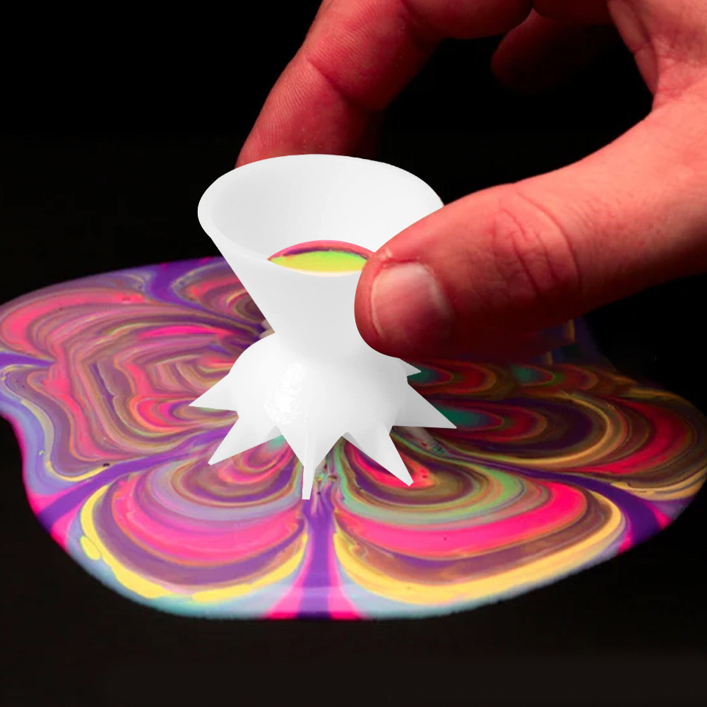 

White Mini Paint Pouring Split Cup for Acrylic Art Split Cup Painting Supplies Tools Develop Children Creativity Toys