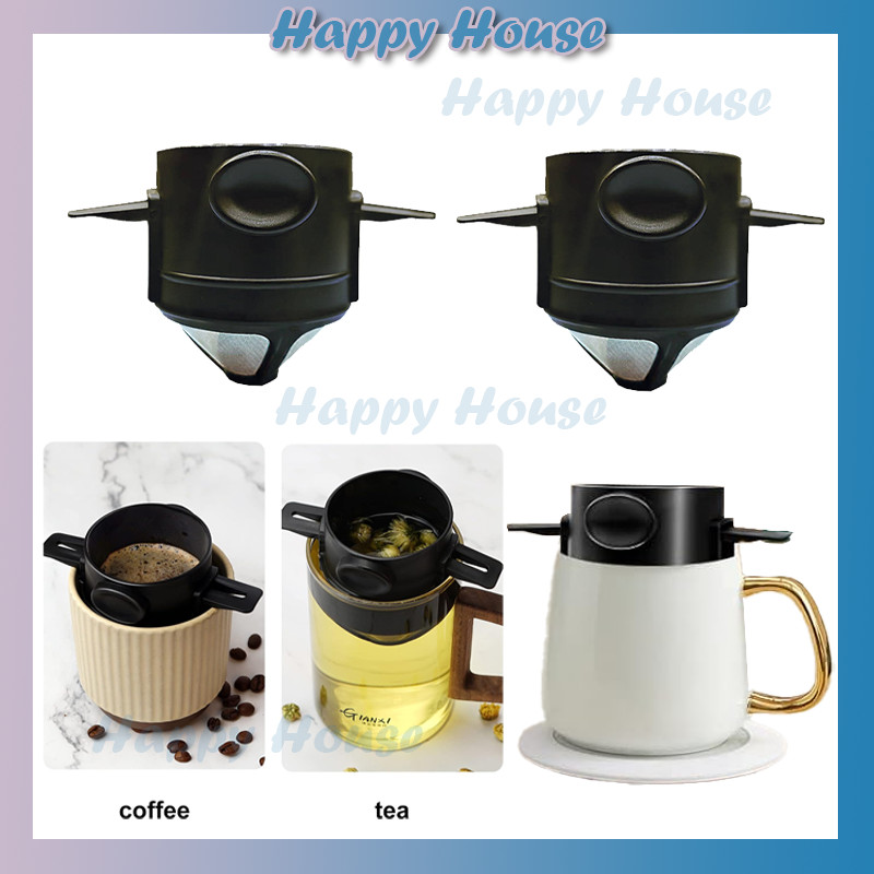 Coffee Filter Stainless Portable Saringan Teh Kopi Drip