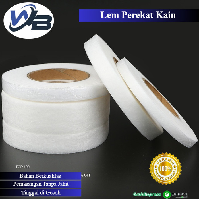 

Lem Perekat Tekstil Kain 2 sisi Lem Kain Som Visofix Fabric Adhesive
