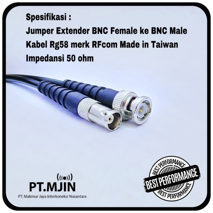 JD99 Kabel Jumper Rg58 BNC male ke BNC female Panjang 30 Meter