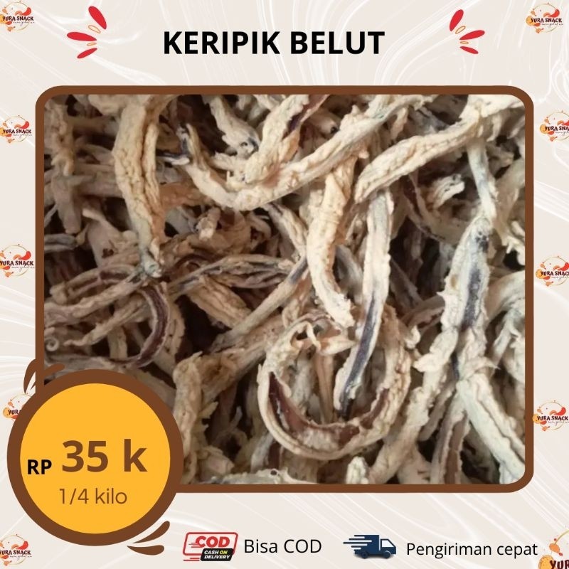 

Java's Keripik Belut Super Renyah Crispy Gurih Nikmat Dan Murah kemasan 250gr 500gr 1000gr