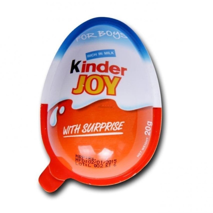 

KINDER JOY COKELAT FOR BOYS 20GR