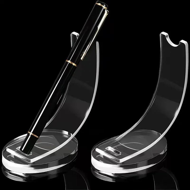 

2pcs Acrylic Pen Display Stand Black Color Pencil Display Holder Makeup Brush Holder