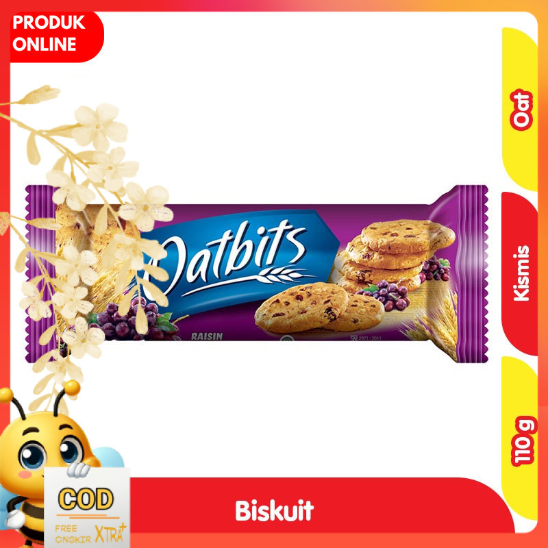 

Oatbits Biskuit Oat Kismis 110 g