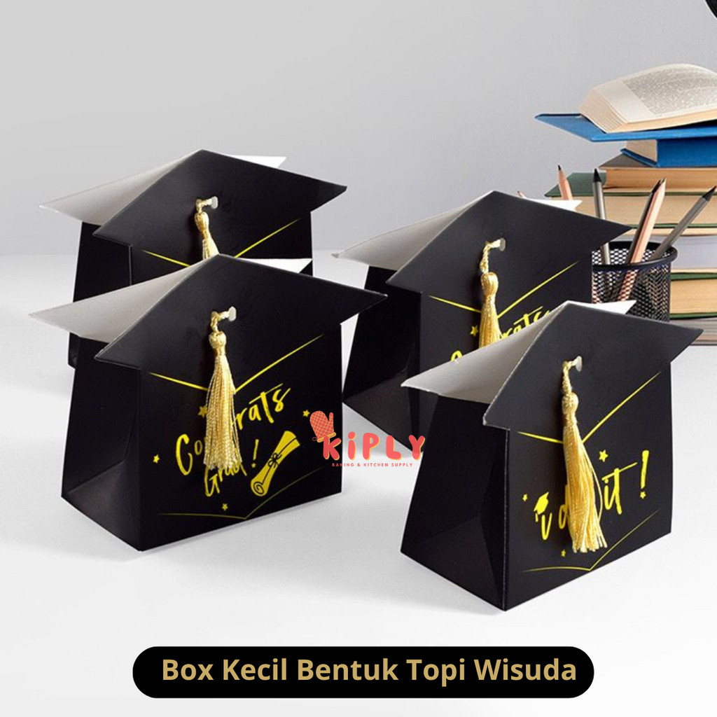 Box Kecil Bentuk Topi Wisuda/Aksesoris Graduation/Box Mini Graduaion