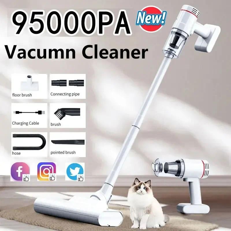 Xiomi 95000Pa Electric Handheld Vacuum Cleaner Wireless Sweeper Powerful Cordless Home Car Metal Str
