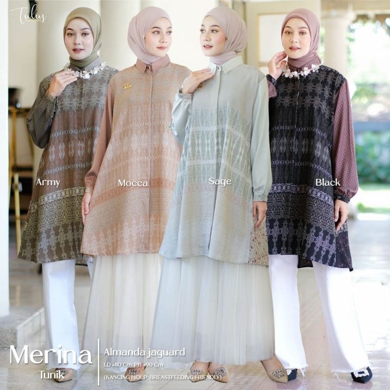 [DISKON GILA] nikita lusina long tunik ceruty babydoll full furing marsela tunik jumbo ld 120 ld 118
