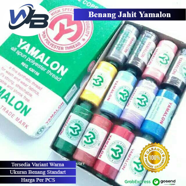 Benang Jahit Kain Yamalon Warna Warni Peralatan Menjahit Berkualitas - Abu Tua
