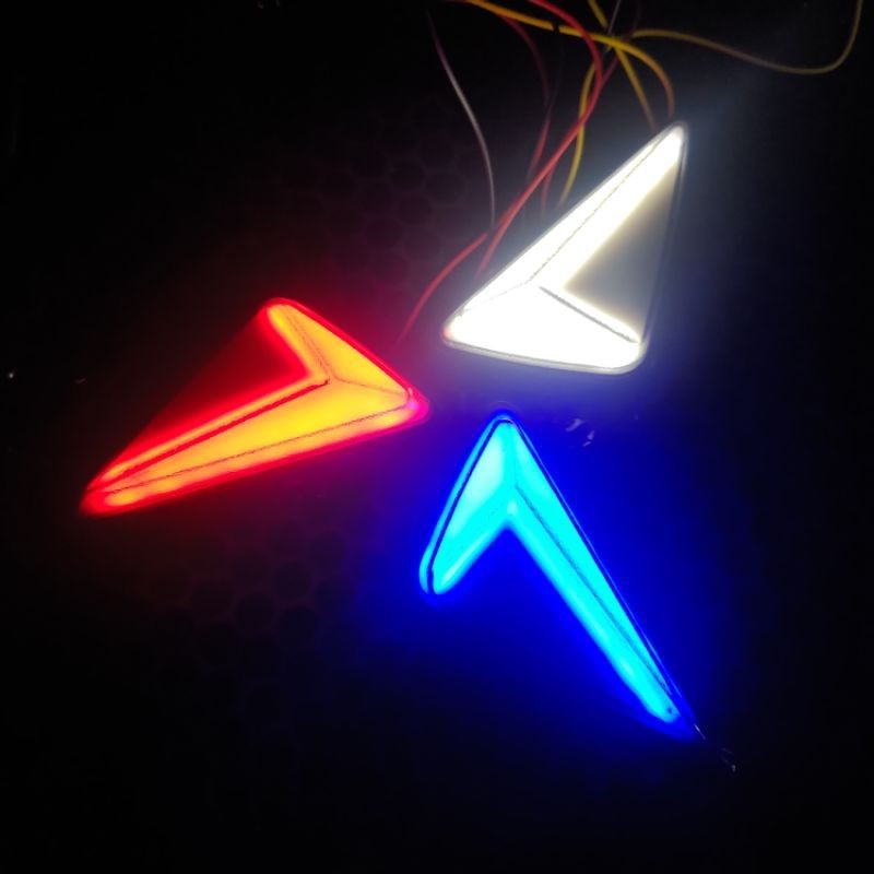 Lampu Sein Tempel Neon Segi Tiga Running / Sen Tempel R15 / Sein Tempel Cbr / Sein Tempel Ninja / Se