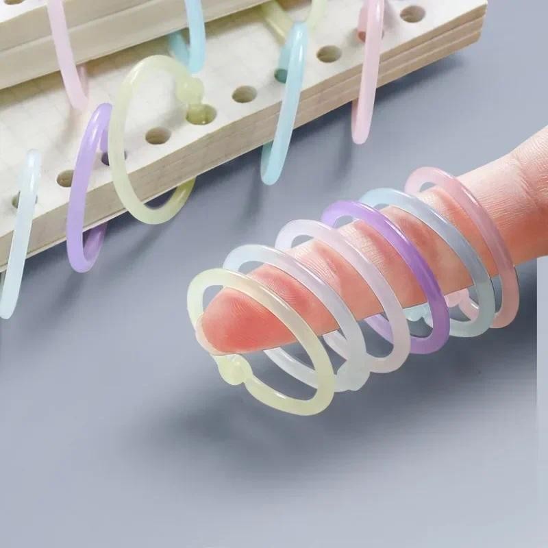 

32PCS 15mm Loose Leaf Binder Rings Opening Notebook Refill Keychain Ring DIY Photo Album Circle Clamps Office Budget Binder