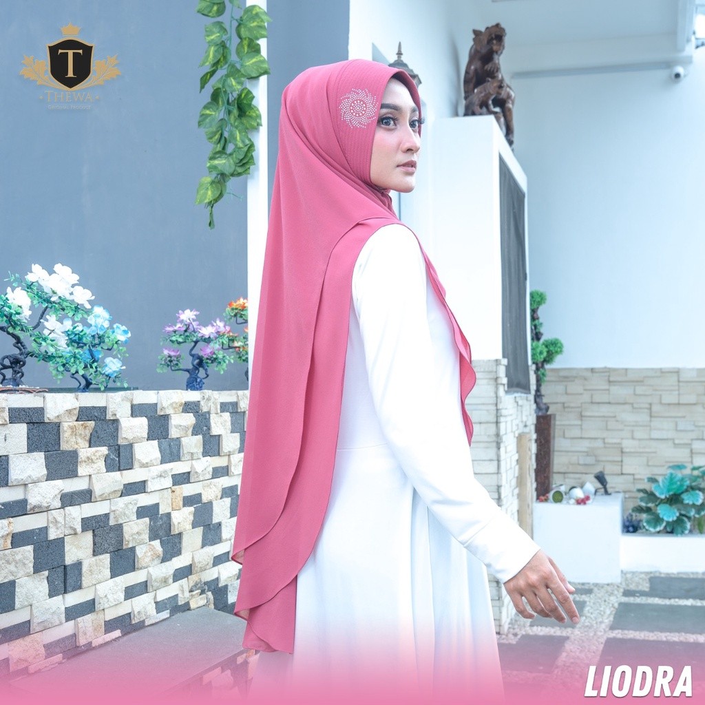 COD THEWA - HIJAB | KERUDUNG | KHIMAR | BERGO | “NEW LIODRA" OVAL 2LAYER CERUTY "TERMURAH"