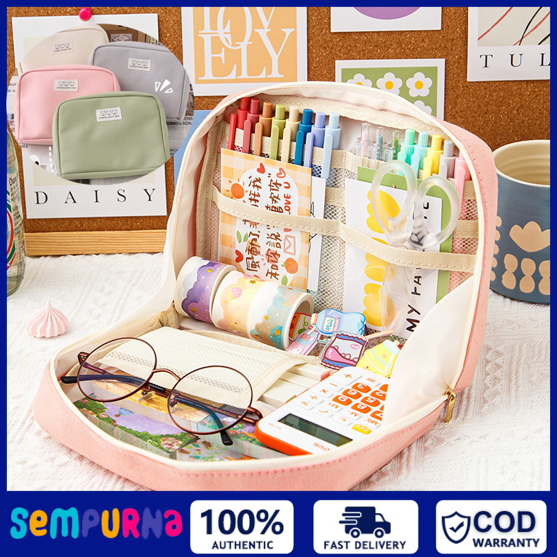 

Tas Alat Tulis Kotak Pensil Transparan Tas Tempat Pensil Case Anak Kapasitas Besar Stationery Kantor