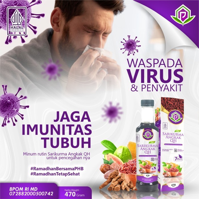 DBD SEMBUH Sari Kurma Angkak Madu Qusthul Hindi 7in1 Propolis Immune Booster 470g