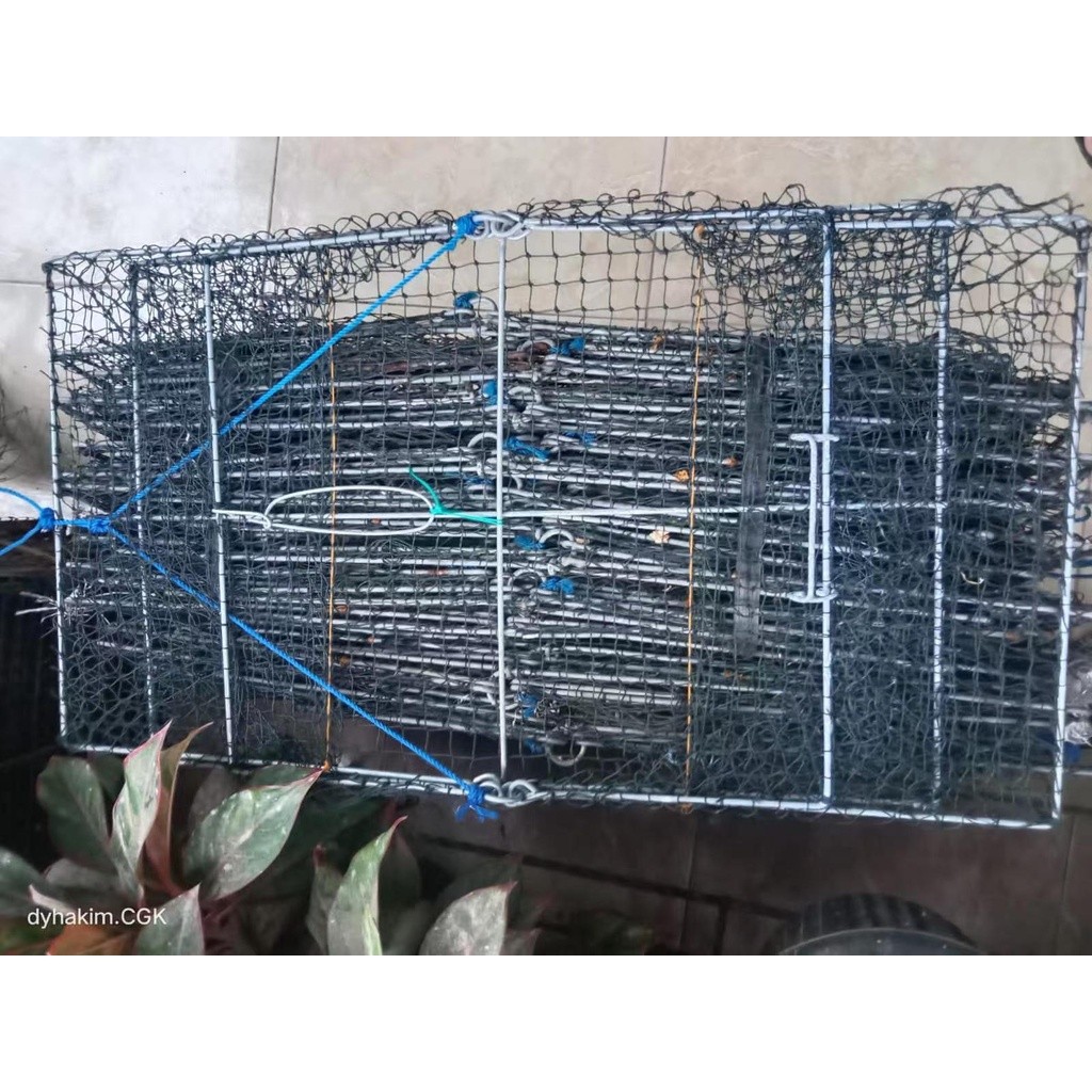 Jaring / Bintur / Bubu Perangkap Rajungan Kepiting Ikan Keong Siput Jumbo 60x40x22cm