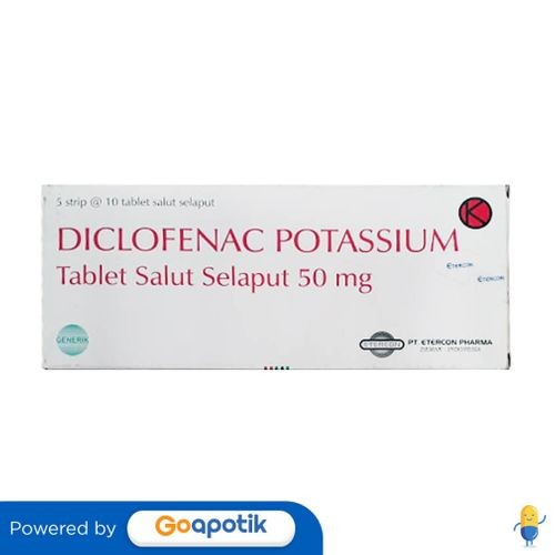 Diclofenac Potassium Etercon 50 Mg Box 50 Tablet