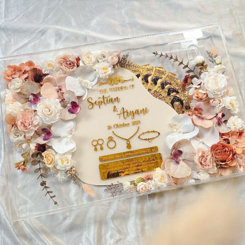 PROMO COD MAHAR PERNIKAHAN 40x60/MAHAR AKRILIK/ MAHAR JUMBO/MAHAR TRANSPARANT/MAHAR TETES AIR/MAHAR 