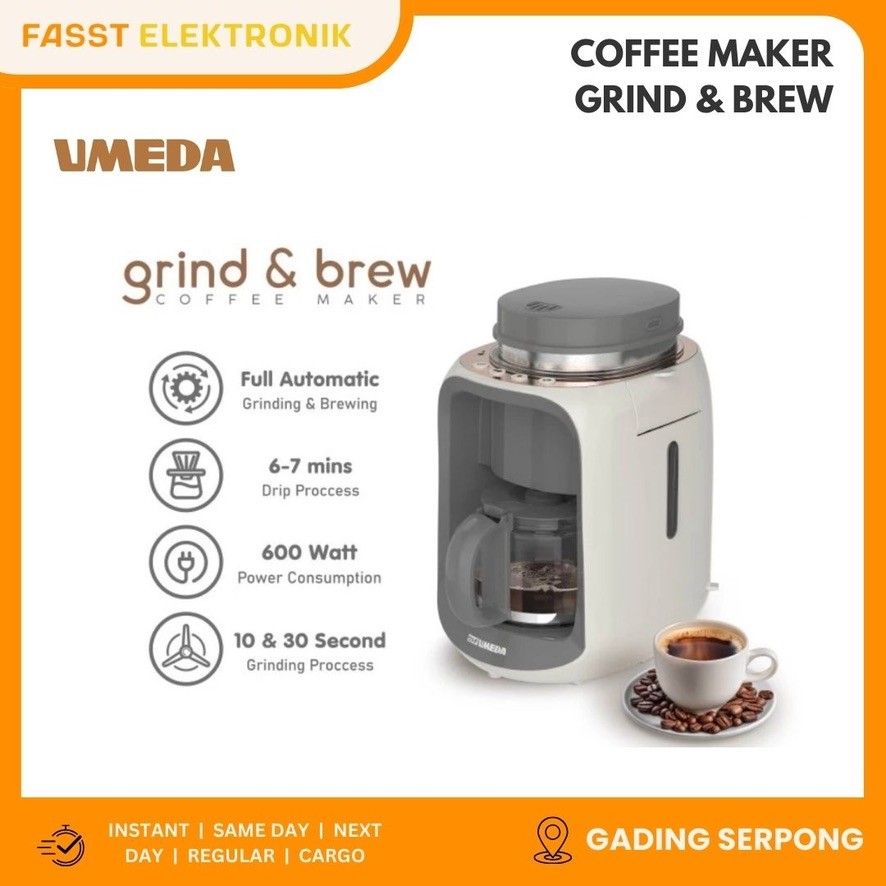 UMEDA Grind and Brew Coffee Maker