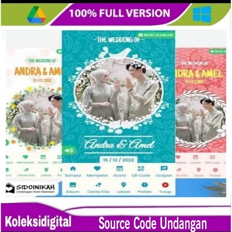 Source code Undangan Digital berbasis Web dan Video V4