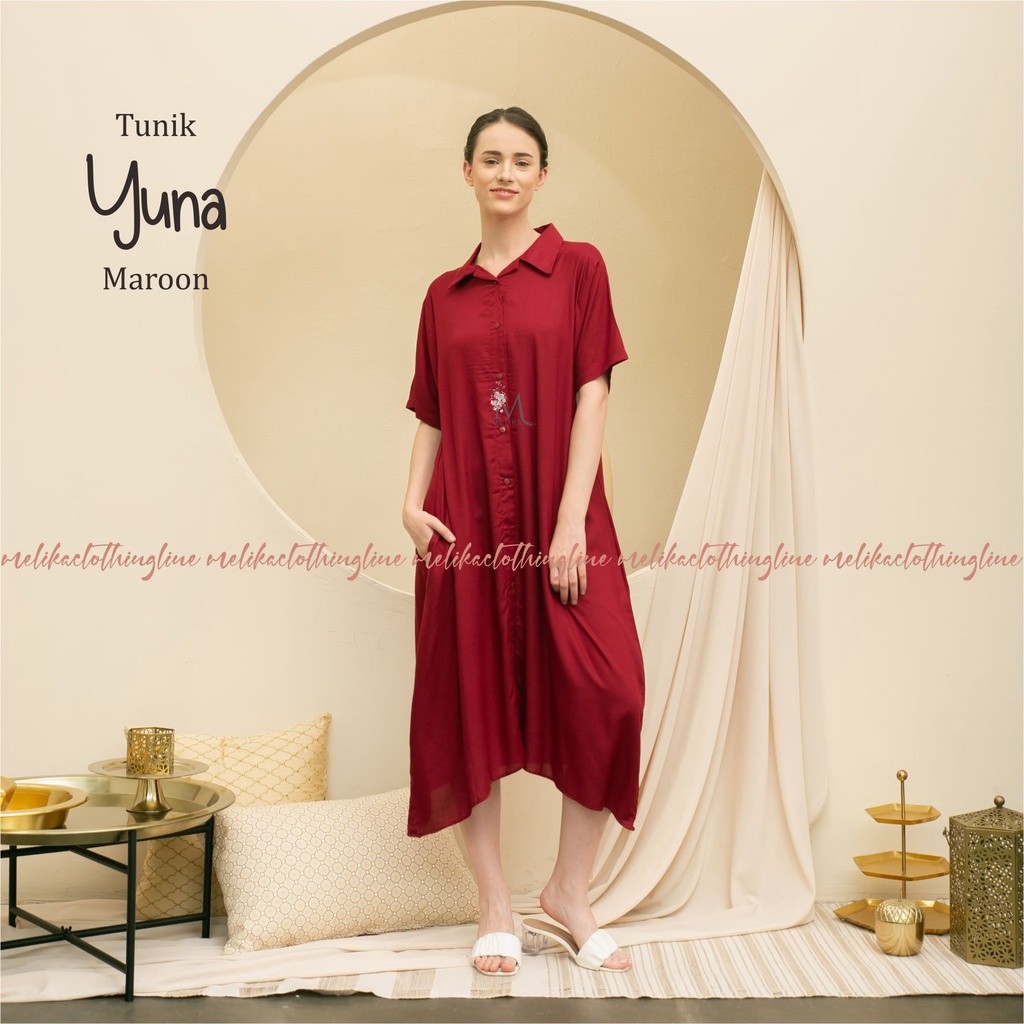 Tunik Muslim / Dress Korea Busui Friendly Yuna