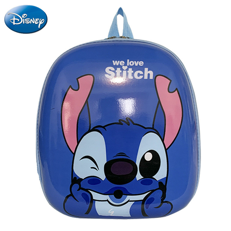 

Disney Cartoon Backpack Mickey Minnie Stitch Pooh Hard Shell School Bag Children Kawaii Waterproof Backpack Student Schoolbag