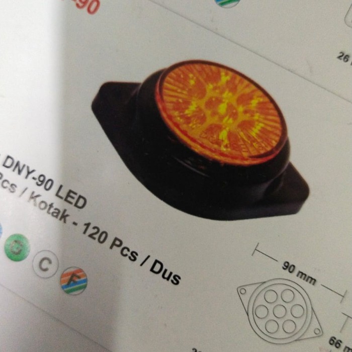 LAMPU BAK LED BULAT - Biru BERKUALITAS