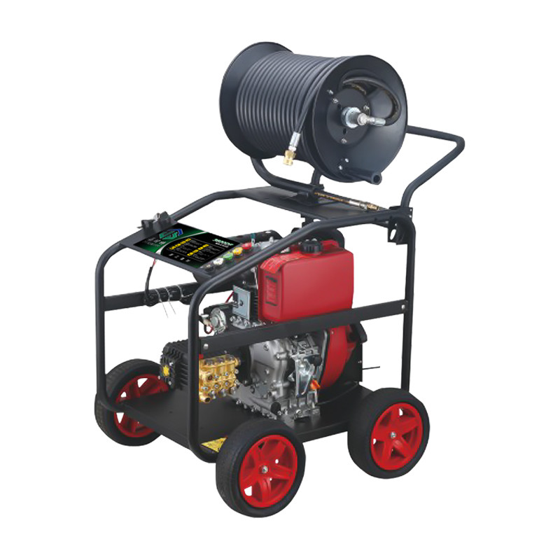 250bar Gasoline Pressure Washer Jetting Machine Drain Cleaner Machine
