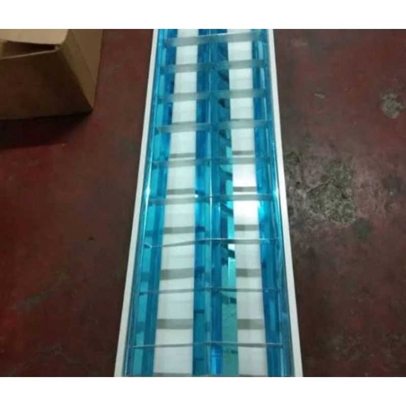 Kap Lampu RM 2x36 Watt Kap RMI  2 x 36 W + Kaki T8 Tanpa LAMPU Kap RMI