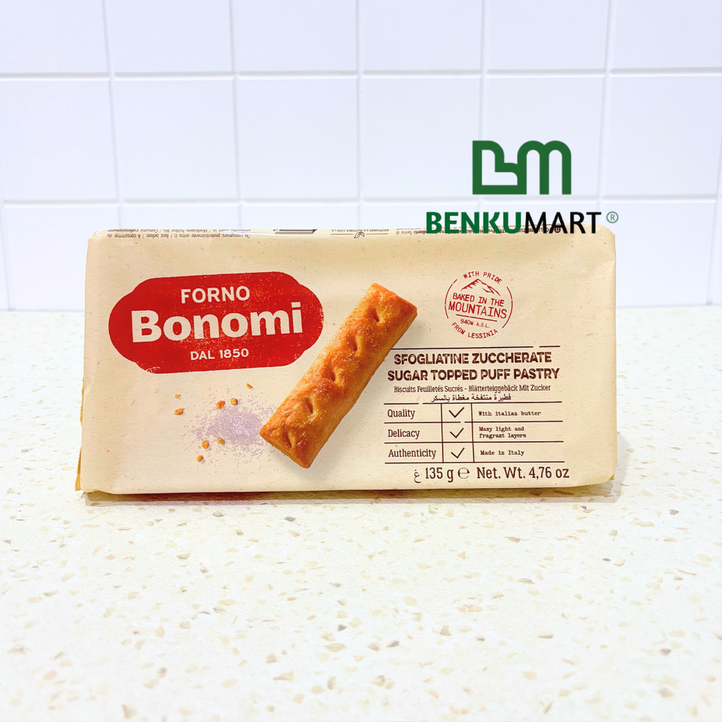 

Forno Bonomi Sfogliatine Sugar Topped Puff Pastry (135 gr)