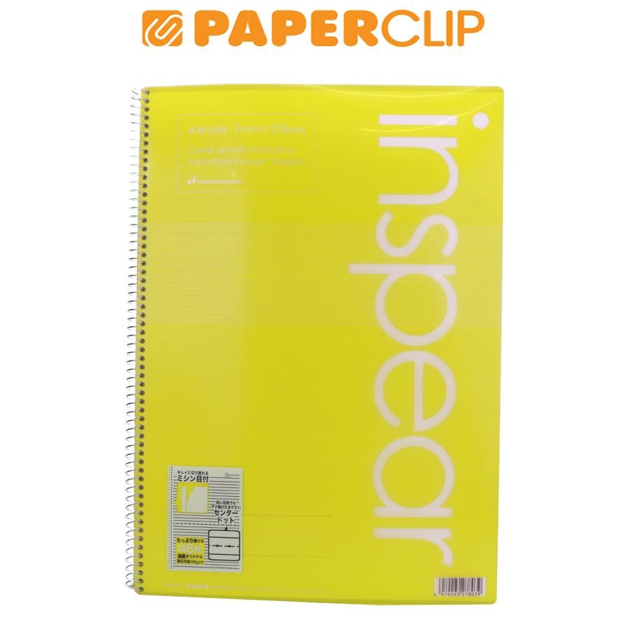 

NOTEBOOK A4 INSPEAR MARUMAN N278-04 SP YELLOW