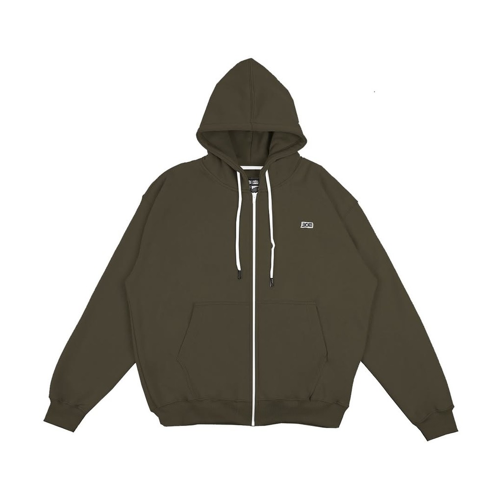 308 ABSLTUNSCRD - ZIP HOODIE 308 PATCH -  ARMY