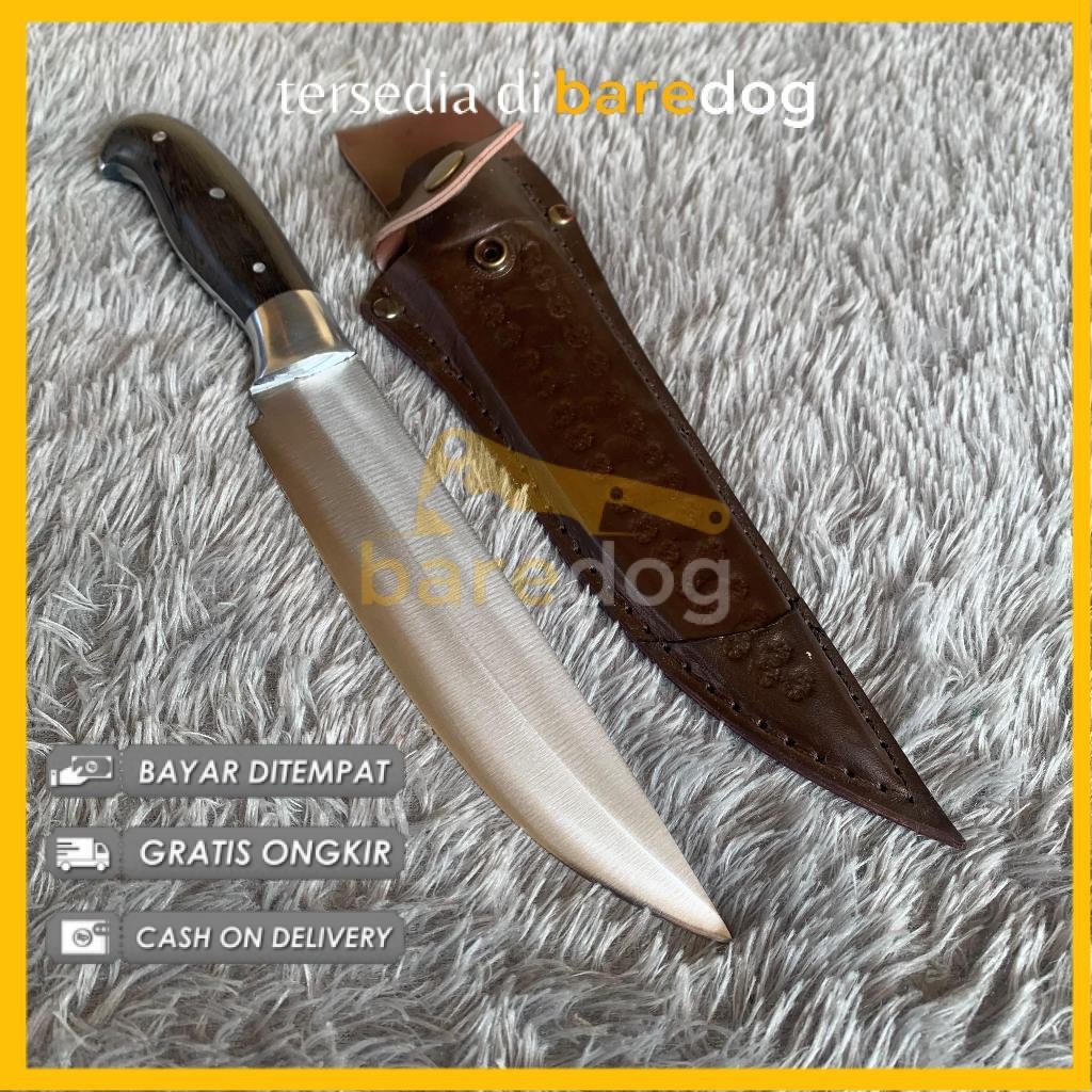 BAREDOG Pisau Daging Super Tajam Original Baja HSS