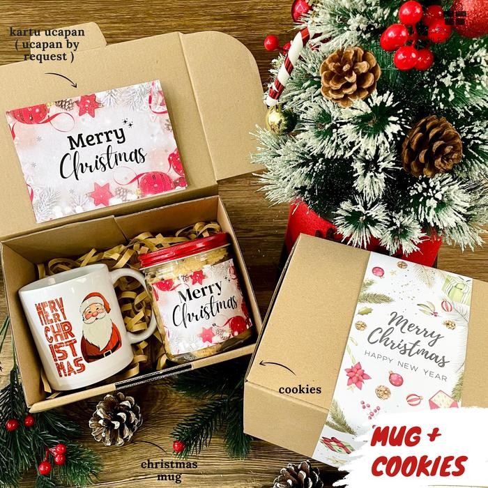 

Kado Natal Paket Hadiah Natal Hampers Natal Christmas Gift - Mug+Cookies